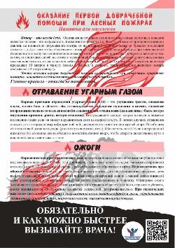 Оказание первой доврачебной помощи пострадавшим при лесных пожарах